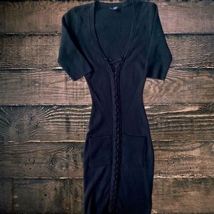 Guess black sweater dress-XL